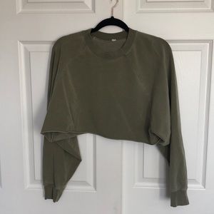 Alo Cropped Sweatshirt
